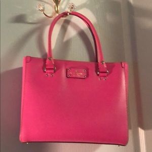 Kate Spade Wellesley Quinn pink tote